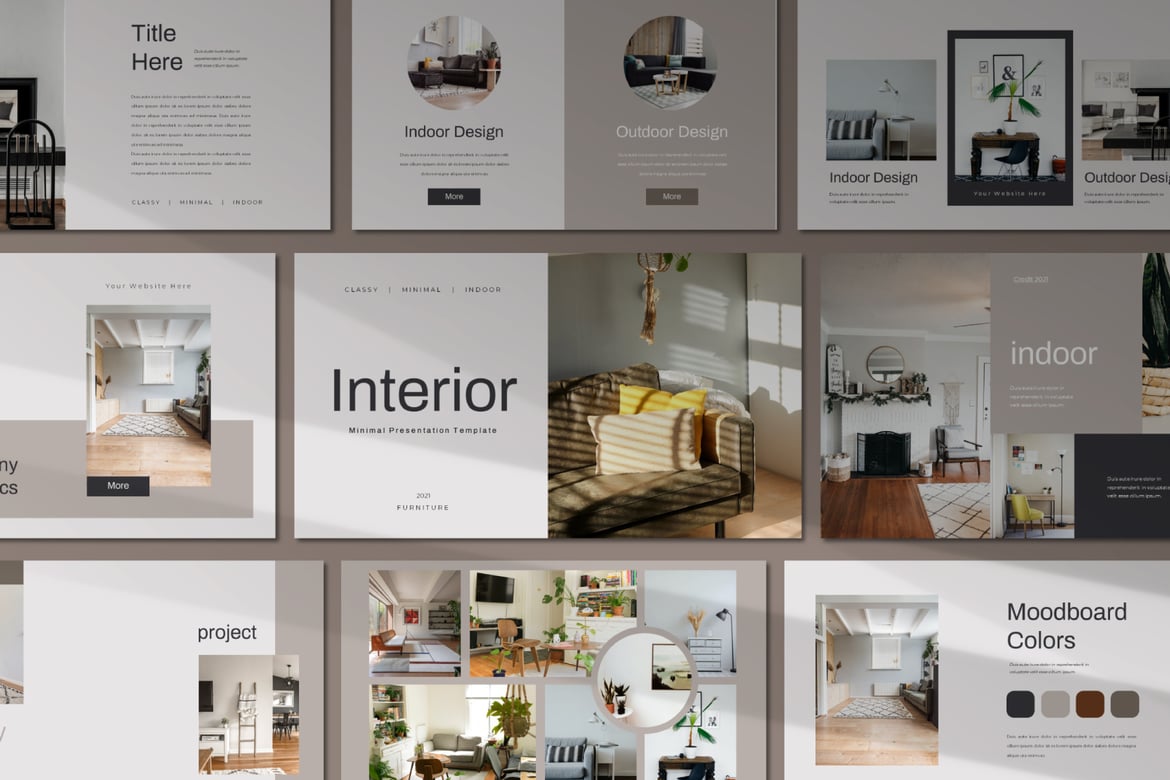 Template Powerpoint Interior yang Menarik dan Profesional
