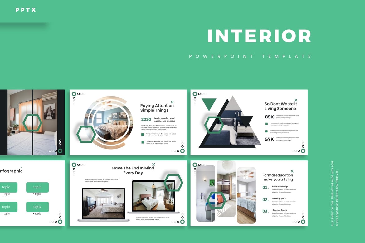 Template Powerpoint Interior yang Menarik dan Serbaguna