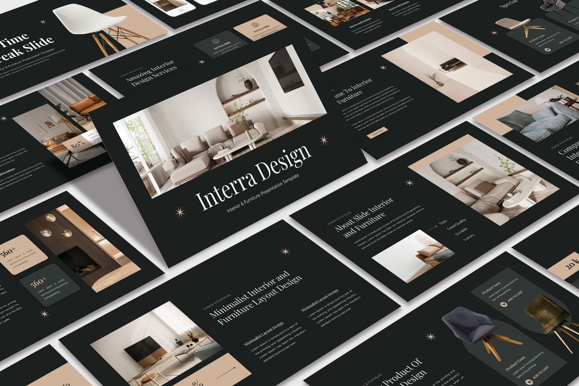 Template Powerpoint Interra yang Modern dan Kreatif