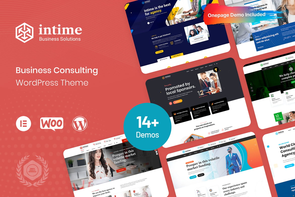Intime - Tema WordPress Konsultasi Bisnis Modern dan Fleksibel