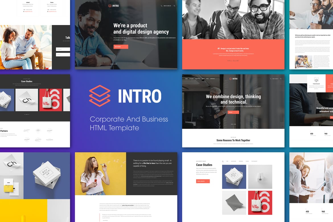 INTRO | Template Website HTML untuk Bisnis dan Korporat