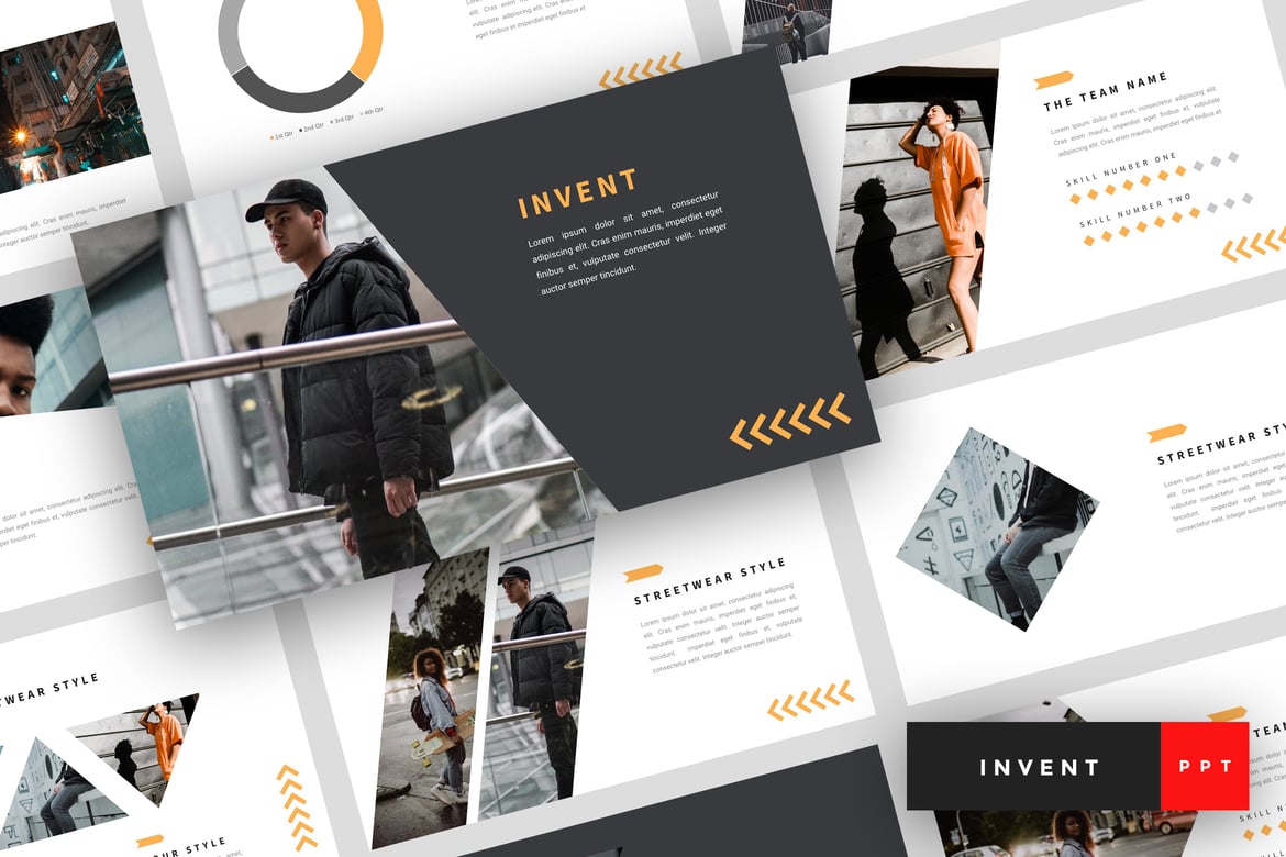 Template Presentasi PowerPoint Fashion Jalanan - Invent