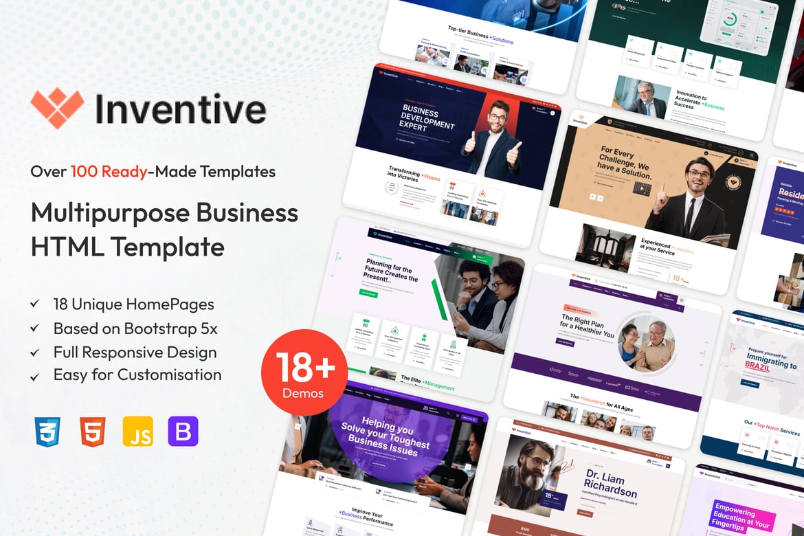 Inventive - Template Website HTML5 Serbaguna untuk Bisnis
