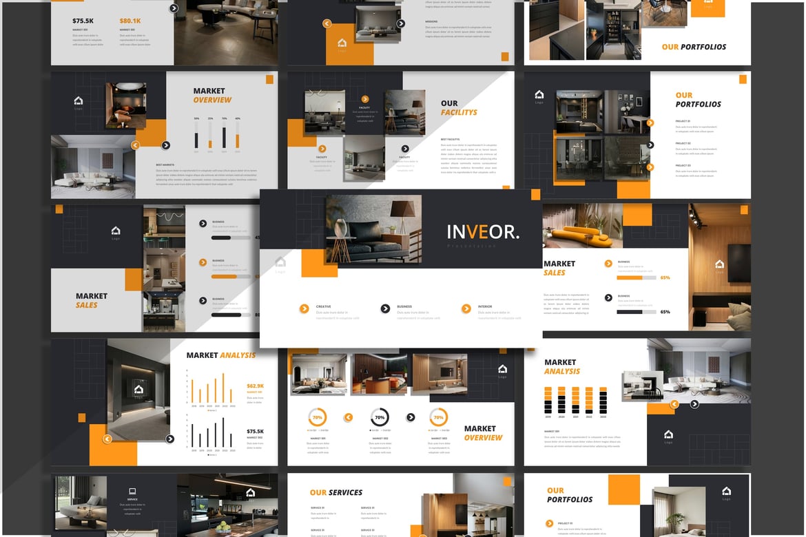 Template Presentasi PowerPoint Inveor yang Menarik dan Profesional