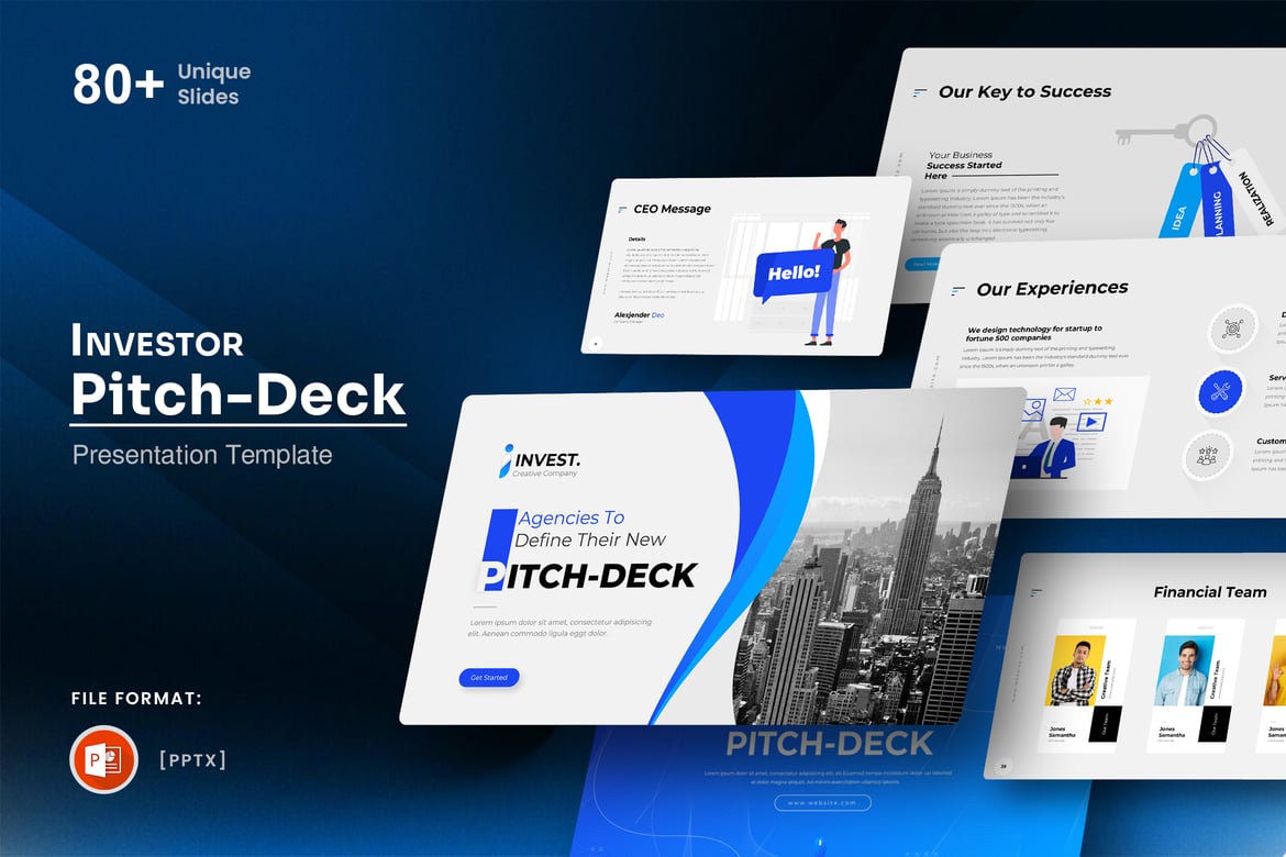 Template Presentasi Pitch-Deck PowerPoint yang Menarik dan Profesional