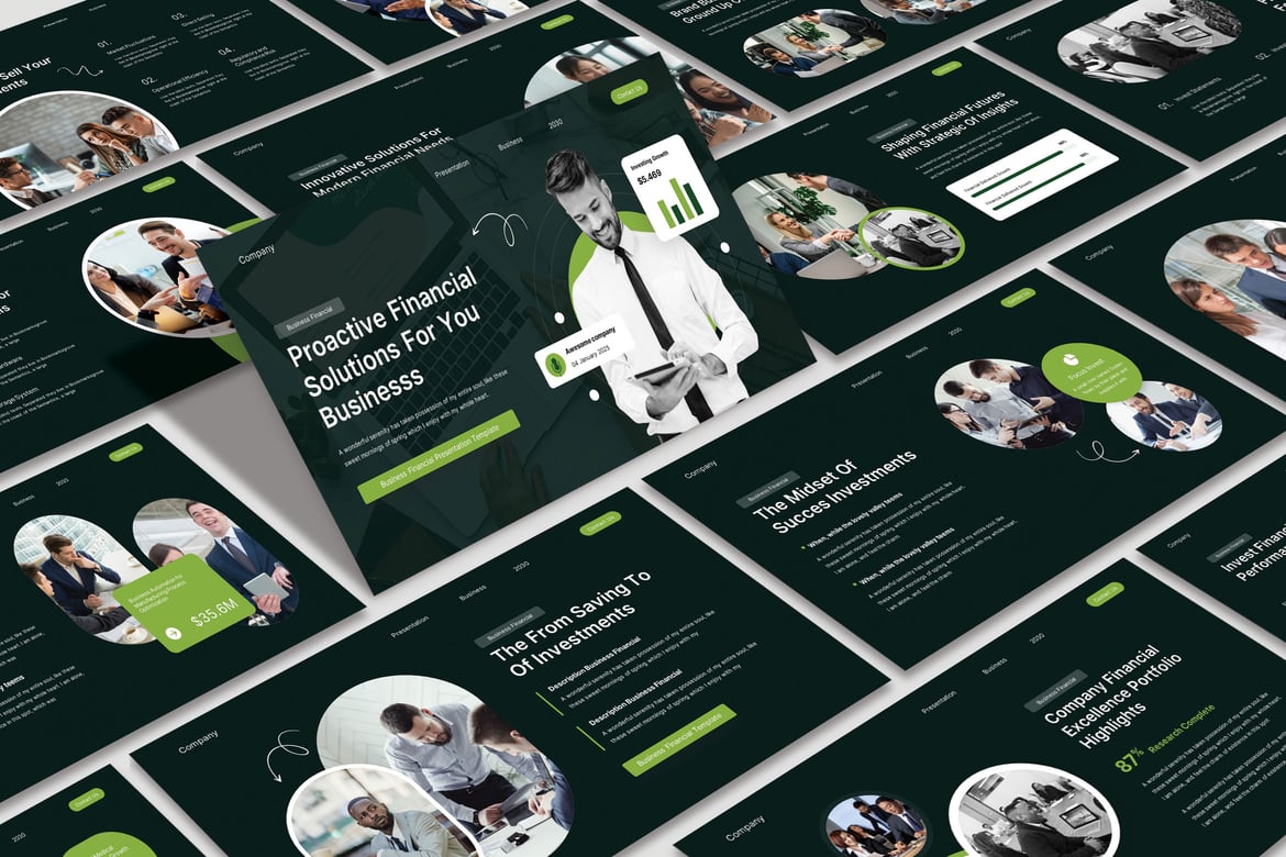 Template PowerPoint Investasi yang Menarik dan Profesional