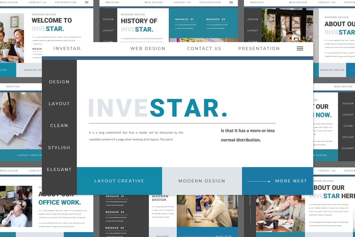Template Powerpoint INVESTAR yang Menarik dan Profesional