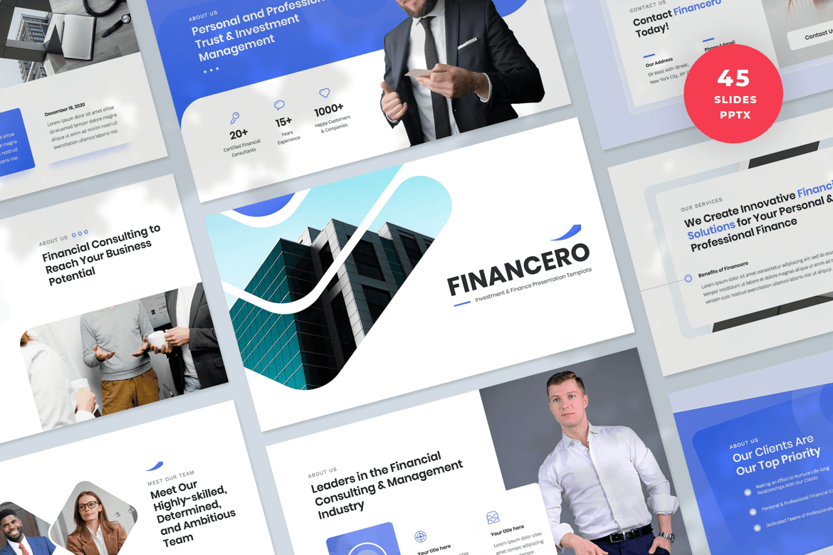 Template PowerPoint Investasi dan Keuangan yang Menarik dan Profesional