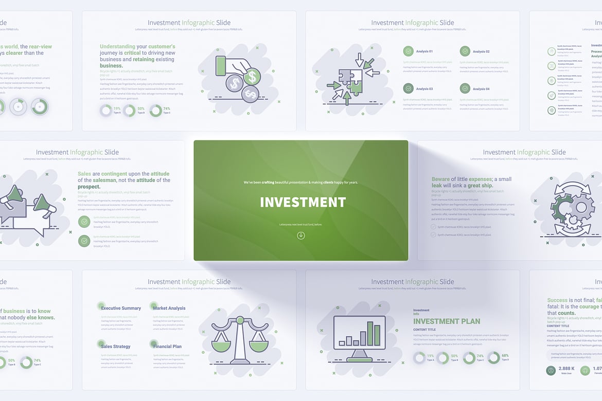 Template PowerPoint Investasi yang Menarik dan Profesional