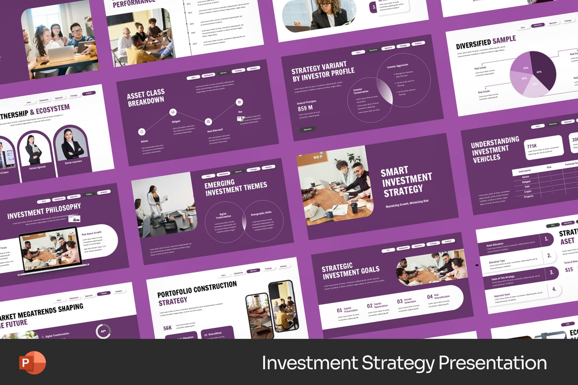 Template Presentasi Strategi Investasi yang Profesional dan Menarik