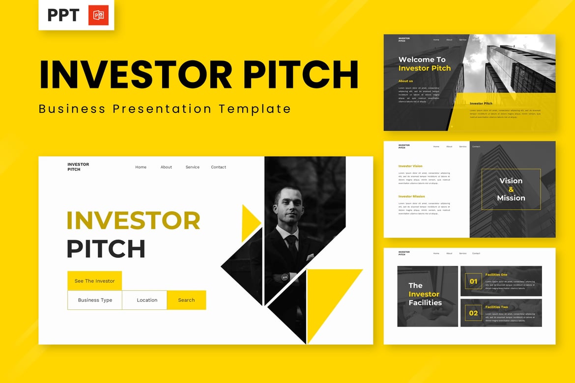 Template Presentasi Investor - PowerPoint yang Menarik