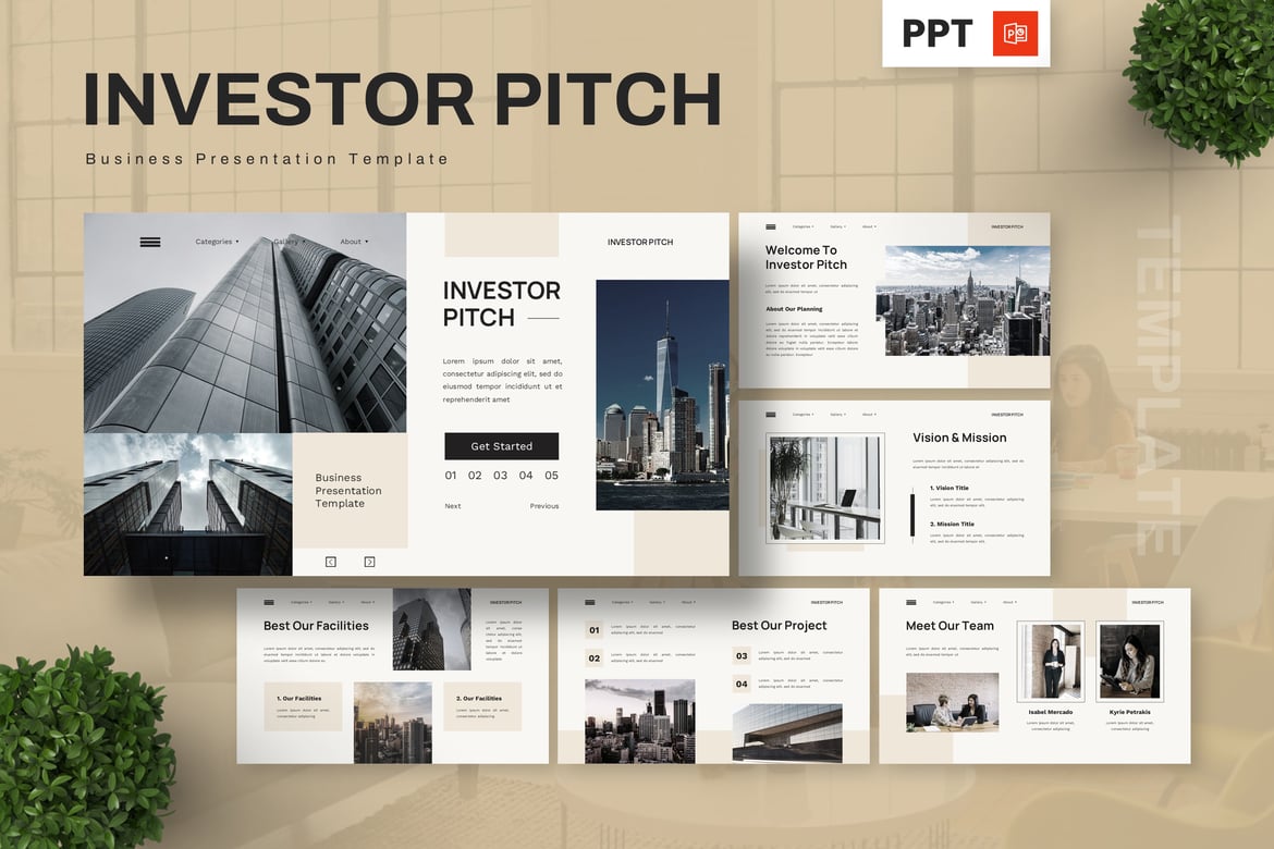 Template Powerpoint Presentasi Investor yang Menarik dan Profesional