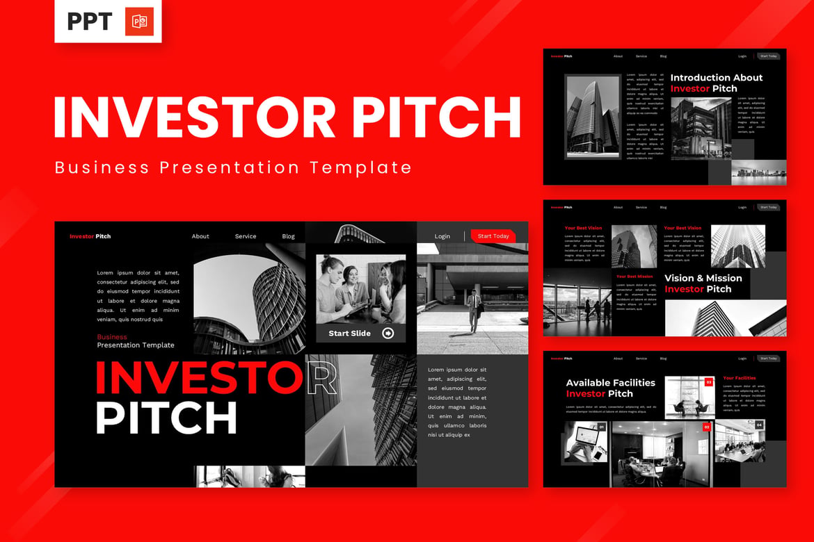 Template Powerpoint untuk Presentasi Investor yang Menarik