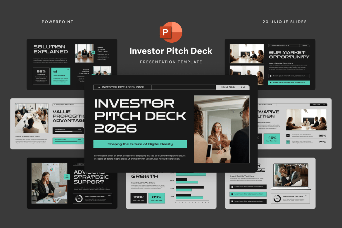Template Powerpoint Deck Investor yang Menarik dan Profesional