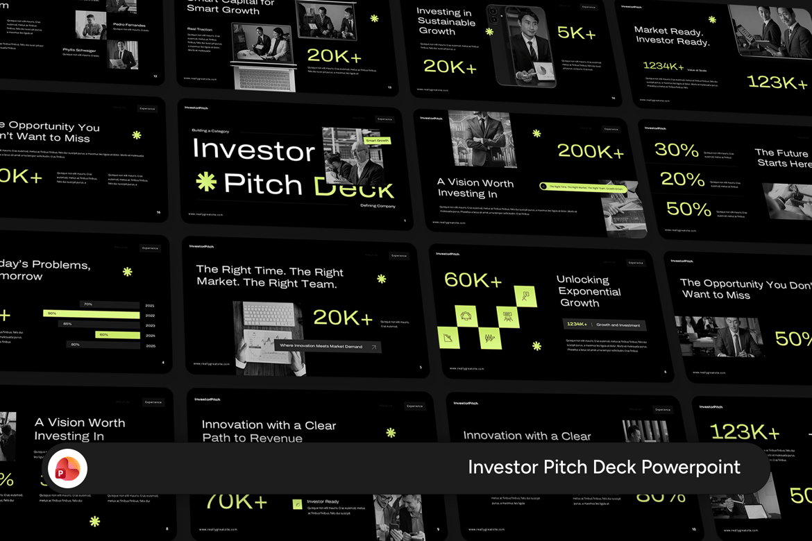 Template PowerPoint Pitch Deck Investor yang Profesional dan Fleksibel