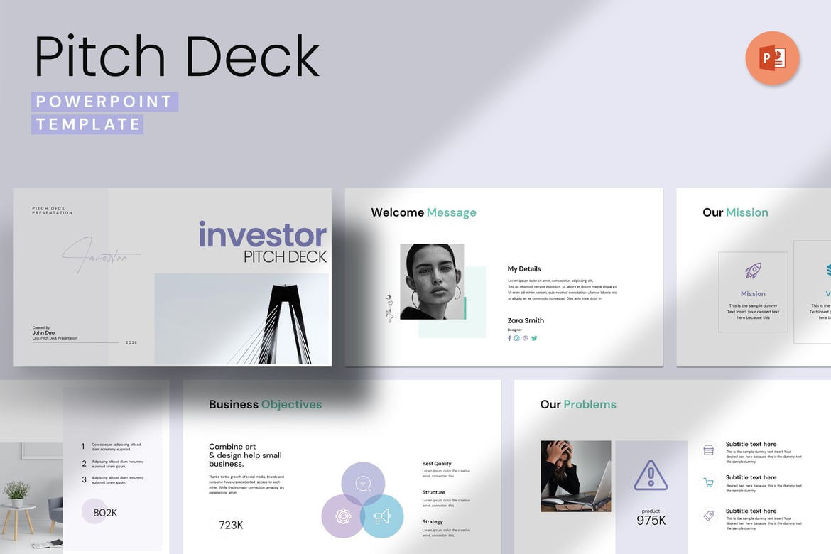 Template PowerPoint Pitch Deck Investor yang Menarik dan Profesional