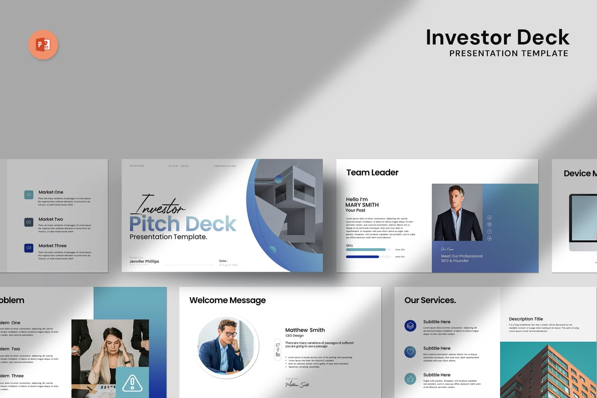 Template Presentasi Investor PowerPoint yang Menarik