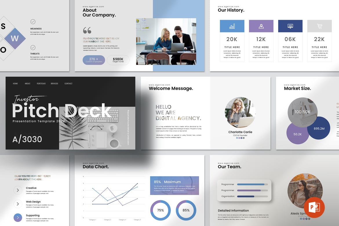 Template PowerPoint Pitch Deck Investor yang Profesional dan Menarik