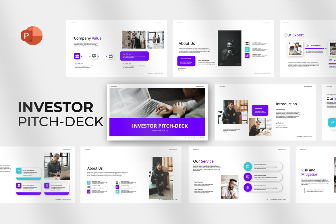 Template PowerPoint Pitch Deck untuk Investor yang Menarik