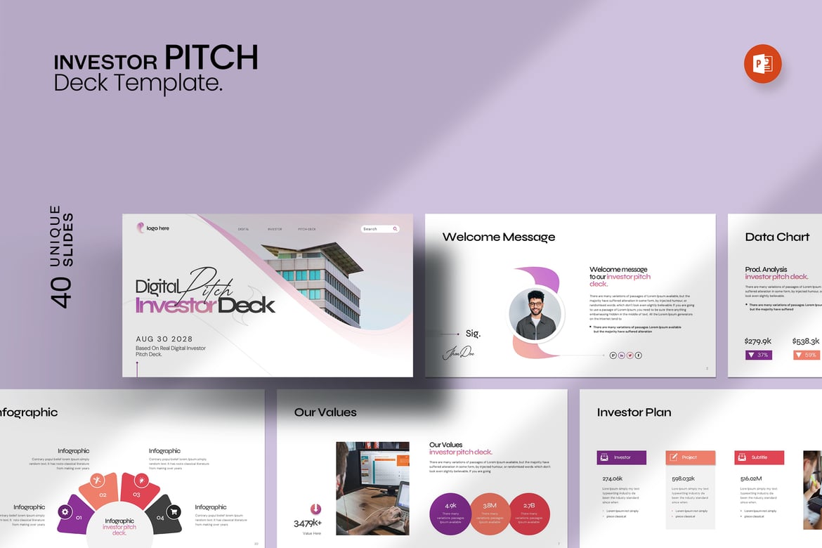 Template Presentasi PowerPoint untuk Pitch Investor yang Menarik