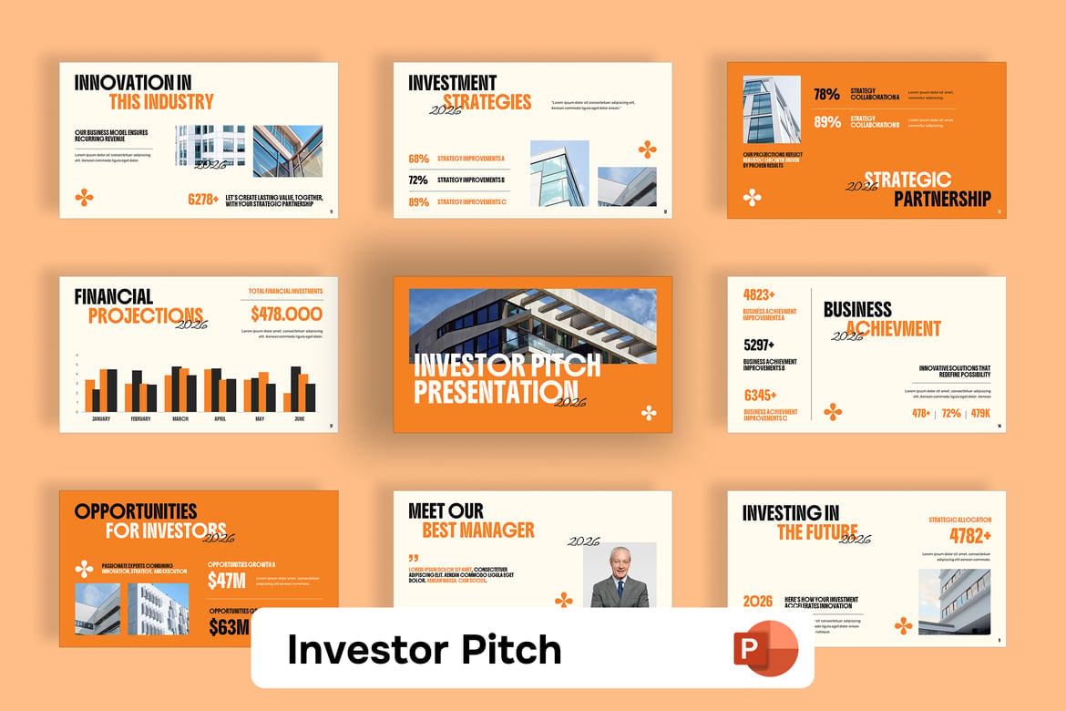 Template Presentasi PowerPoint untuk Pitch Investor yang Menarik