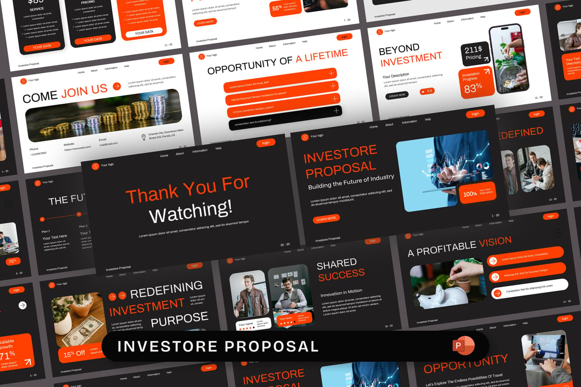 Template Presentasi Investor yang Menarik dan Profesional