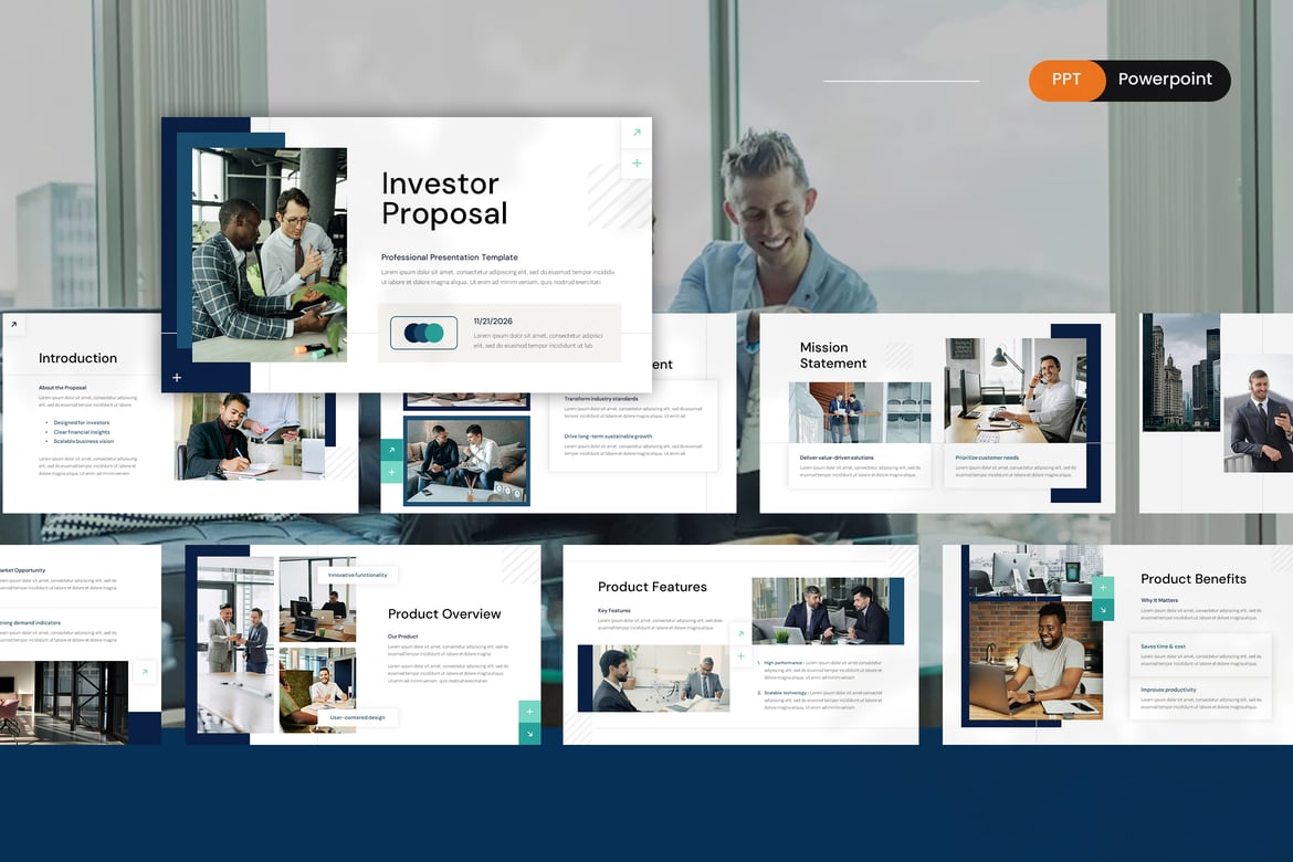 Template Presentasi Investor yang Menarik dan Profesional