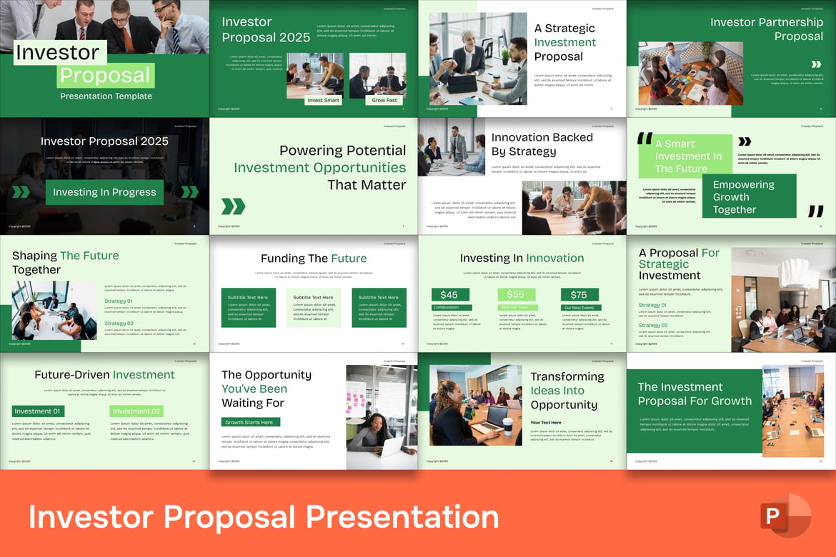 Template PowerPoint Proposal Investor yang Menarik dan Profesional