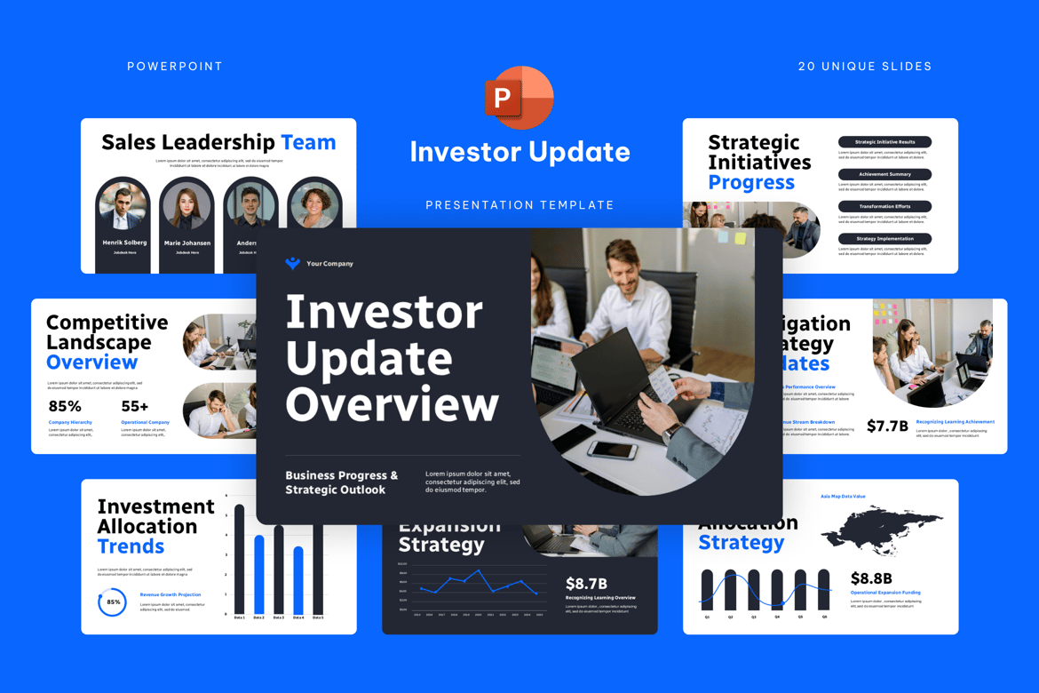 Template Presentasi Investor Update yang Menarik dan Efektif
