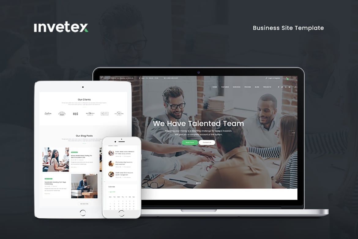 Template Website Invetex: Solusi Cerdas untuk Konsultasi Bisnis dan Keuangan