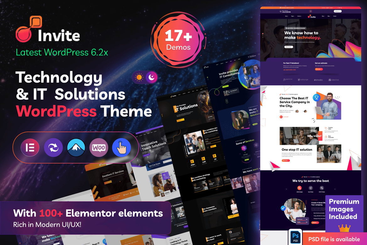 Undangan - Tema WordPress Solusi IT & Teknologi Modern
