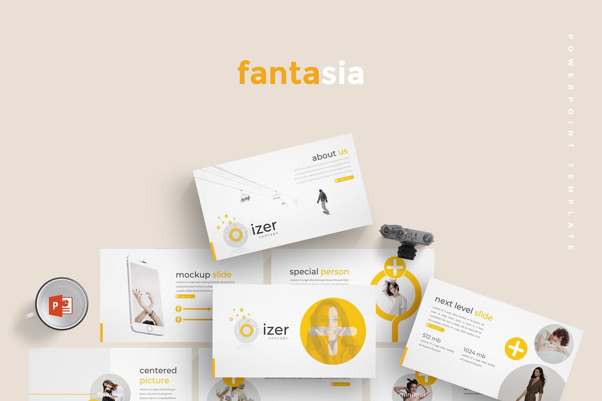Template PowerPoint Ionizer - Solusi Presentasi Profesional