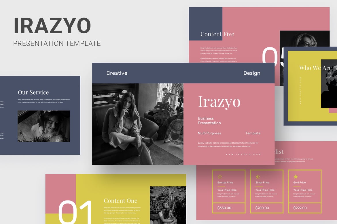 Irazyo - Template PowerPoint Serbaguna untuk Presentasi Menarik