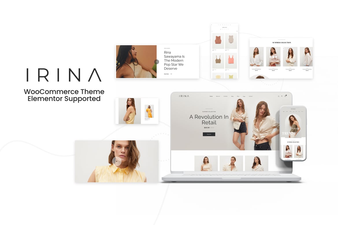IRINA - Tema WordPress WooCommerce Kreatif dan Responsif