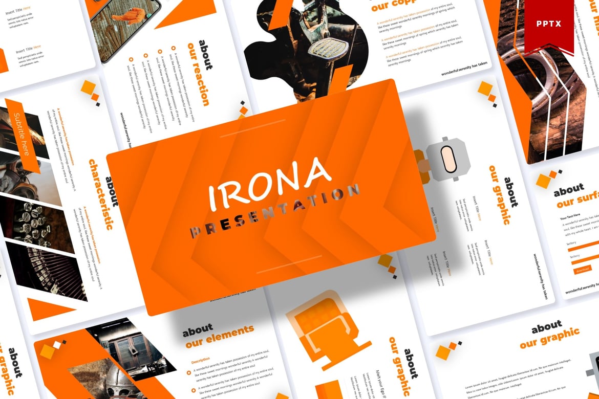 Irona | Template Presentasi PowerPoint Modern