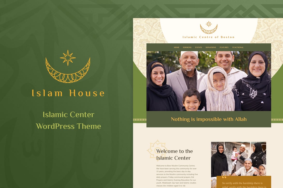 Tema WordPress Islam House - Solusi Terbaik untuk Masjid dan Organisasi Keagamaan