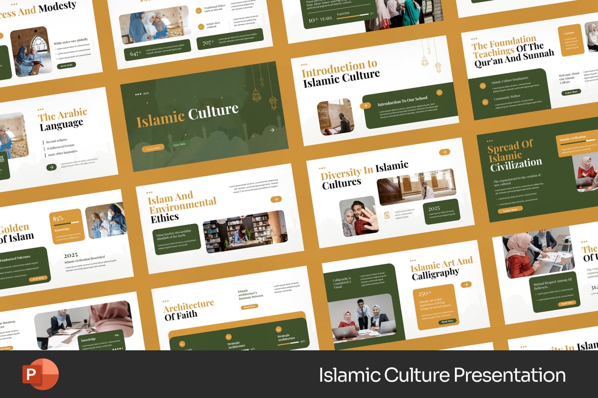 Template Presentasi Budaya Islam yang Menarik dan Profesional