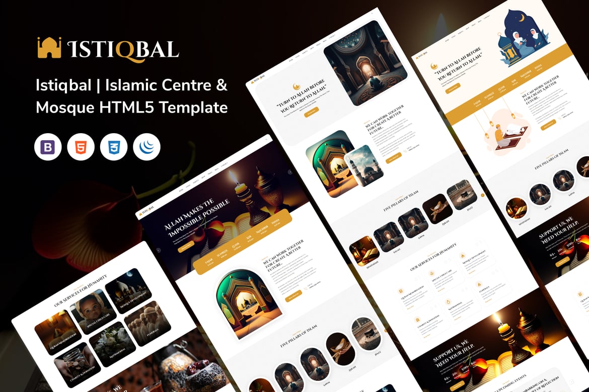 Template Website Istiqbal | Solusi Modern untuk Pusat Islam dan Masjid