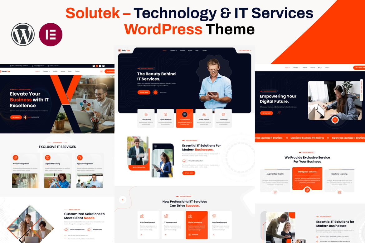 Tema WordPress Solutek: Solusi IT dan Teknologi Terbaik untuk Bisnis Anda