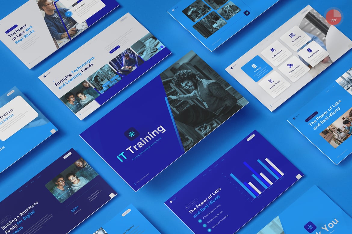 Template Presentasi IT yang Profesional dan Menarik