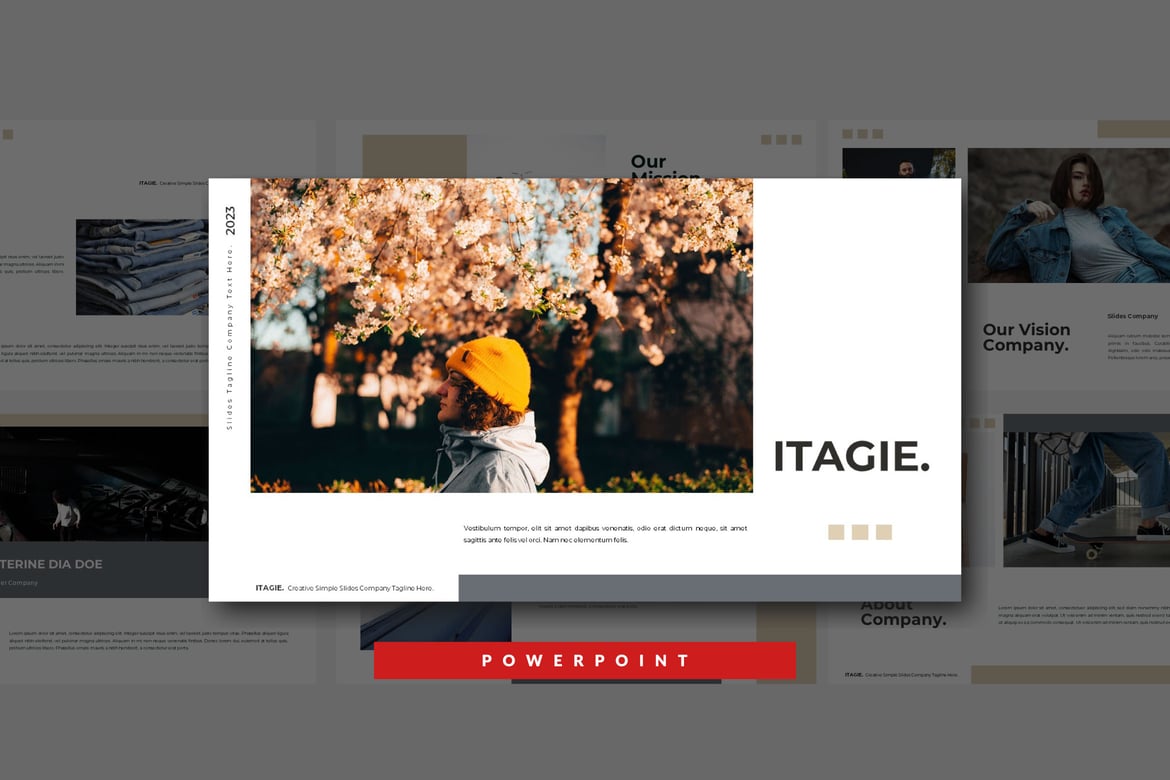 Template PowerPoint Itagie: Solusi Presentasi Kreatif Anda