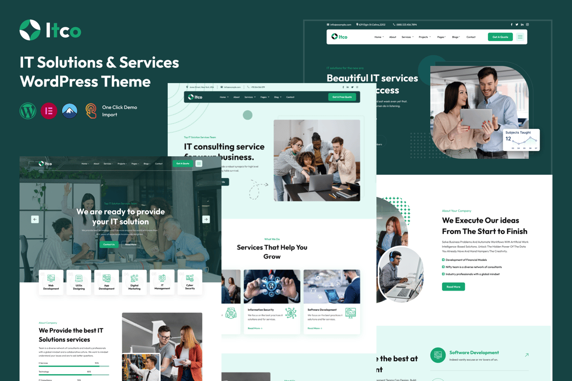 ITCO - Tema WordPress Solusi & Layanan IT yang Modern dan Kuat