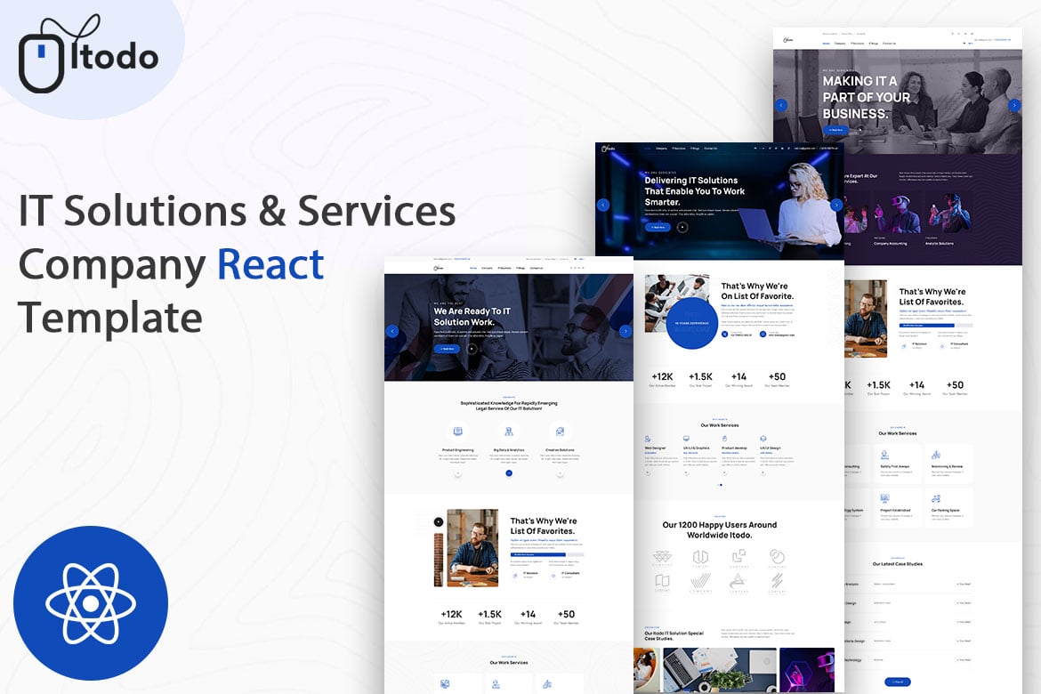 Itodo - Template Website Solusi & Layanan IT Modern