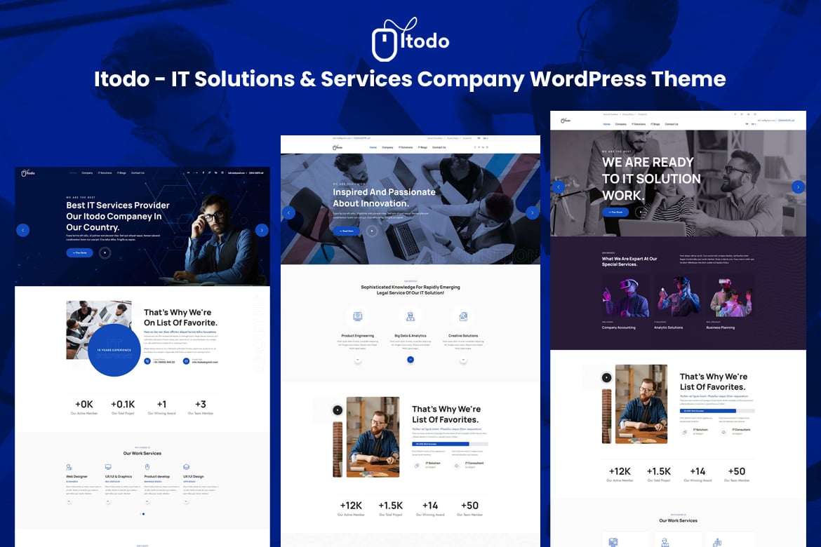 Itodo - Tema WordPress Solusi & Layanan IT Terbaik