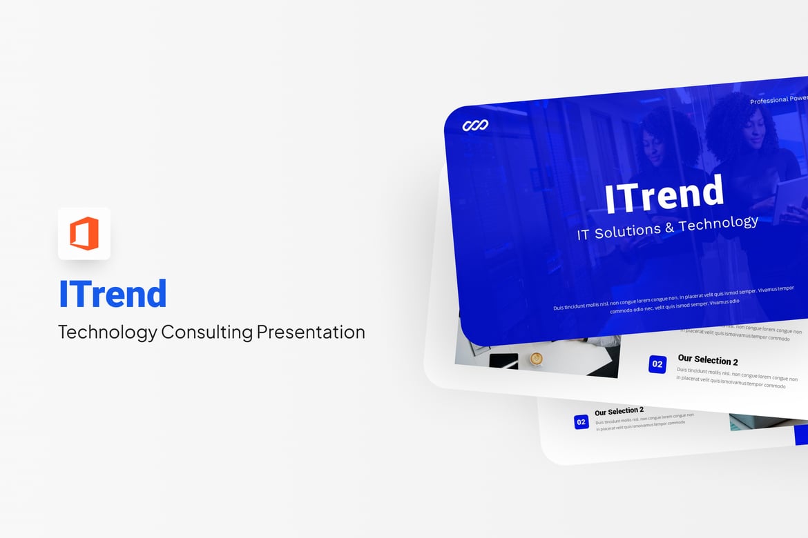 ITrend - Template PowerPoint Konsultasi Teknologi Modern