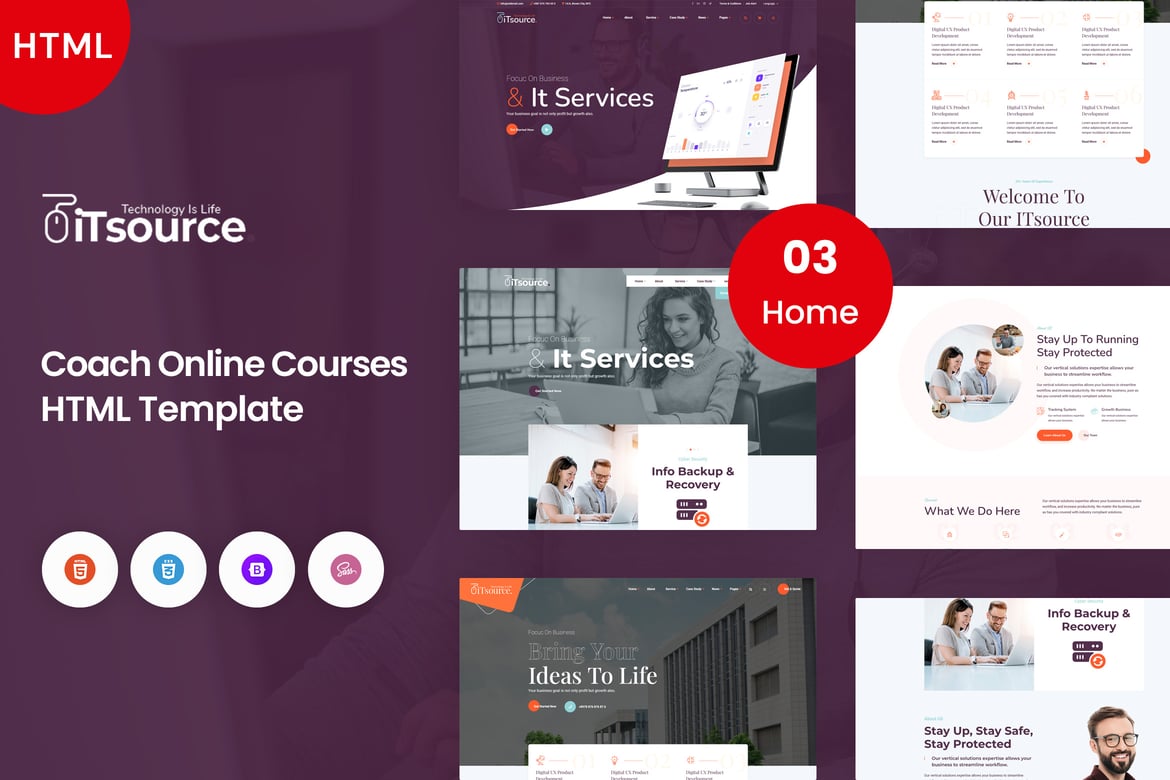 iTsource - Template Website Solusi & Layanan IT Modern