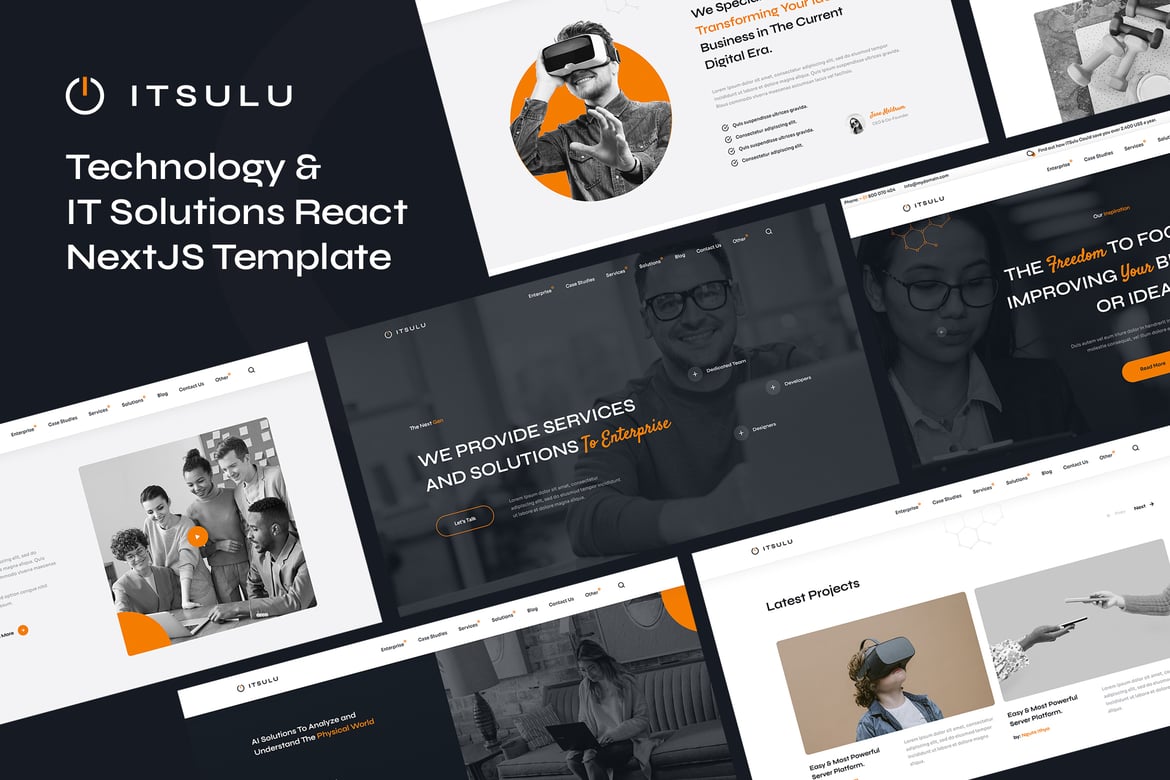 Template Website ITSulu - Solusi Teknologi & IT dengan React Next.js
