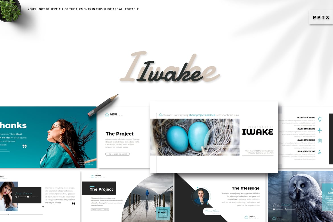 Template Presentasi Iwake - Kreatif dan Multiguna untuk Segala Kebutuhan