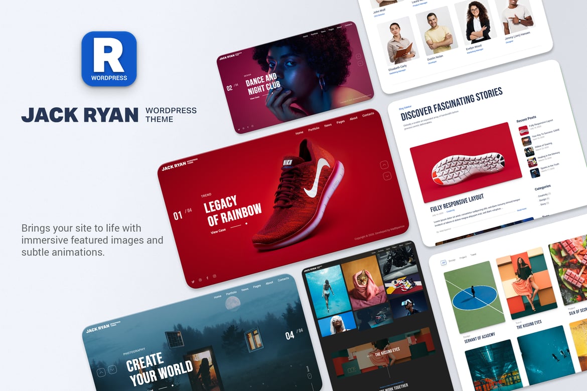 Jack Ryan - Tema WordPress Kreatif yang Menarik dan Responsif