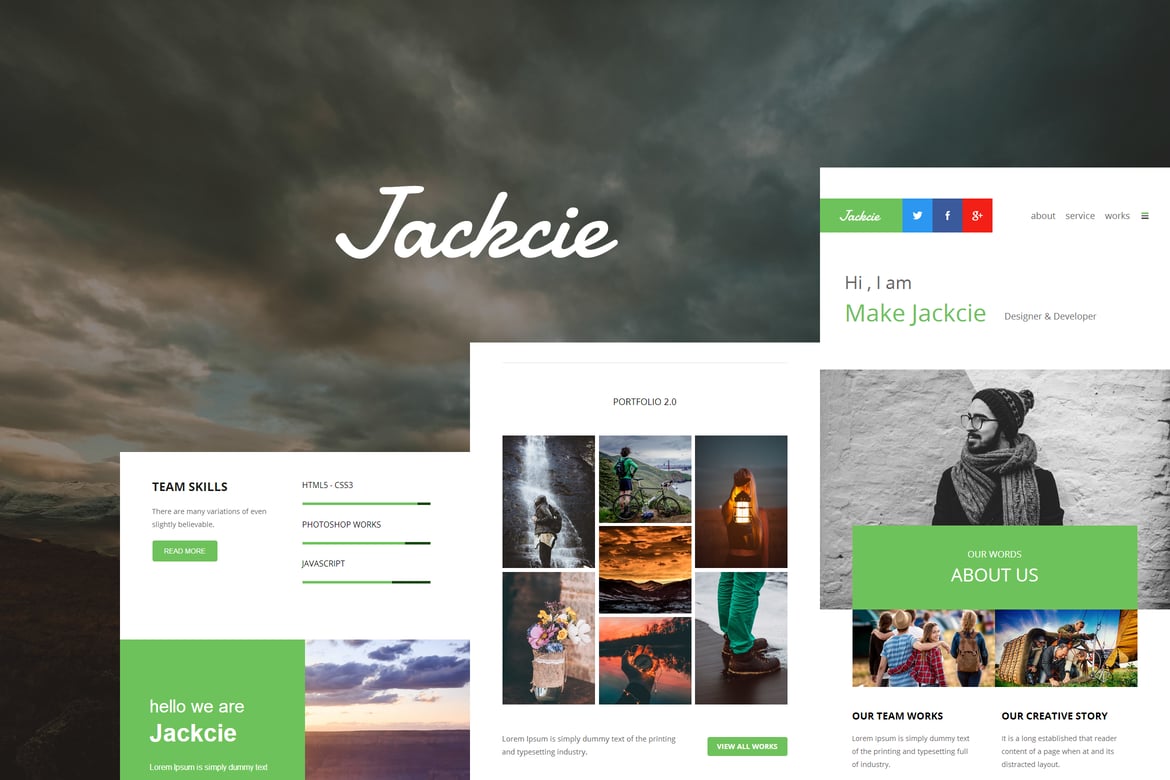 Jackcie Mail - Template E-mail Responsif yang Menarik